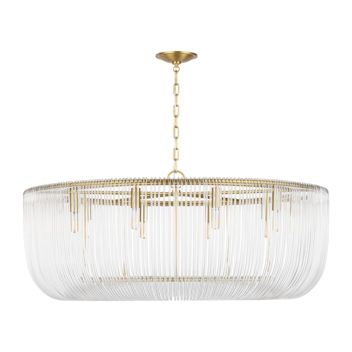 Amir Extra Large Chandelier 42", Modern Brass