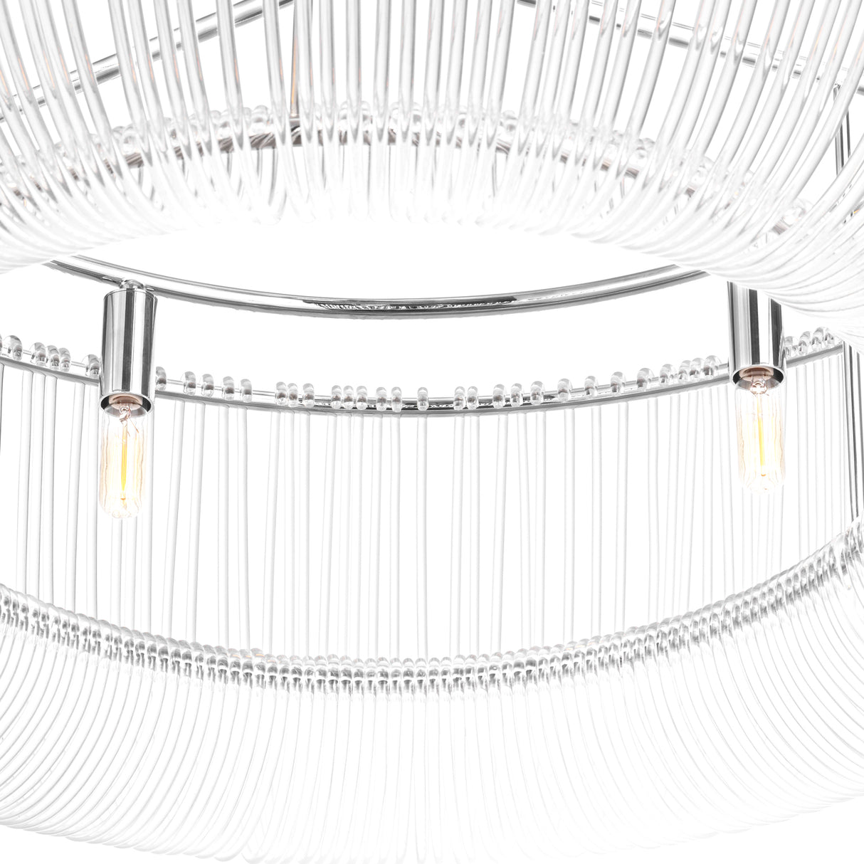 Amir Large Chandelier 36", Polished Nickel