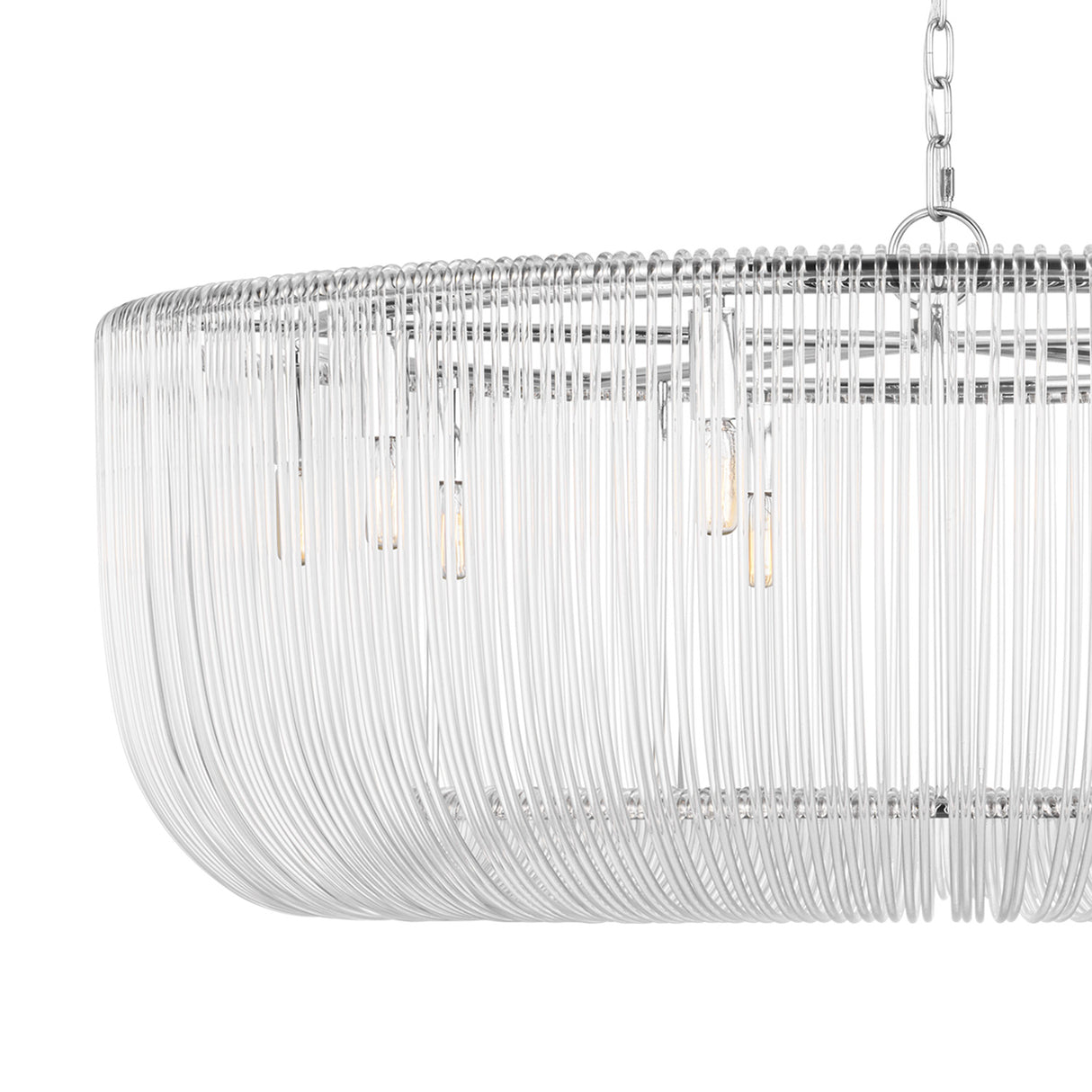 Amir Extra Large Chandelier 42", Polished Nickel