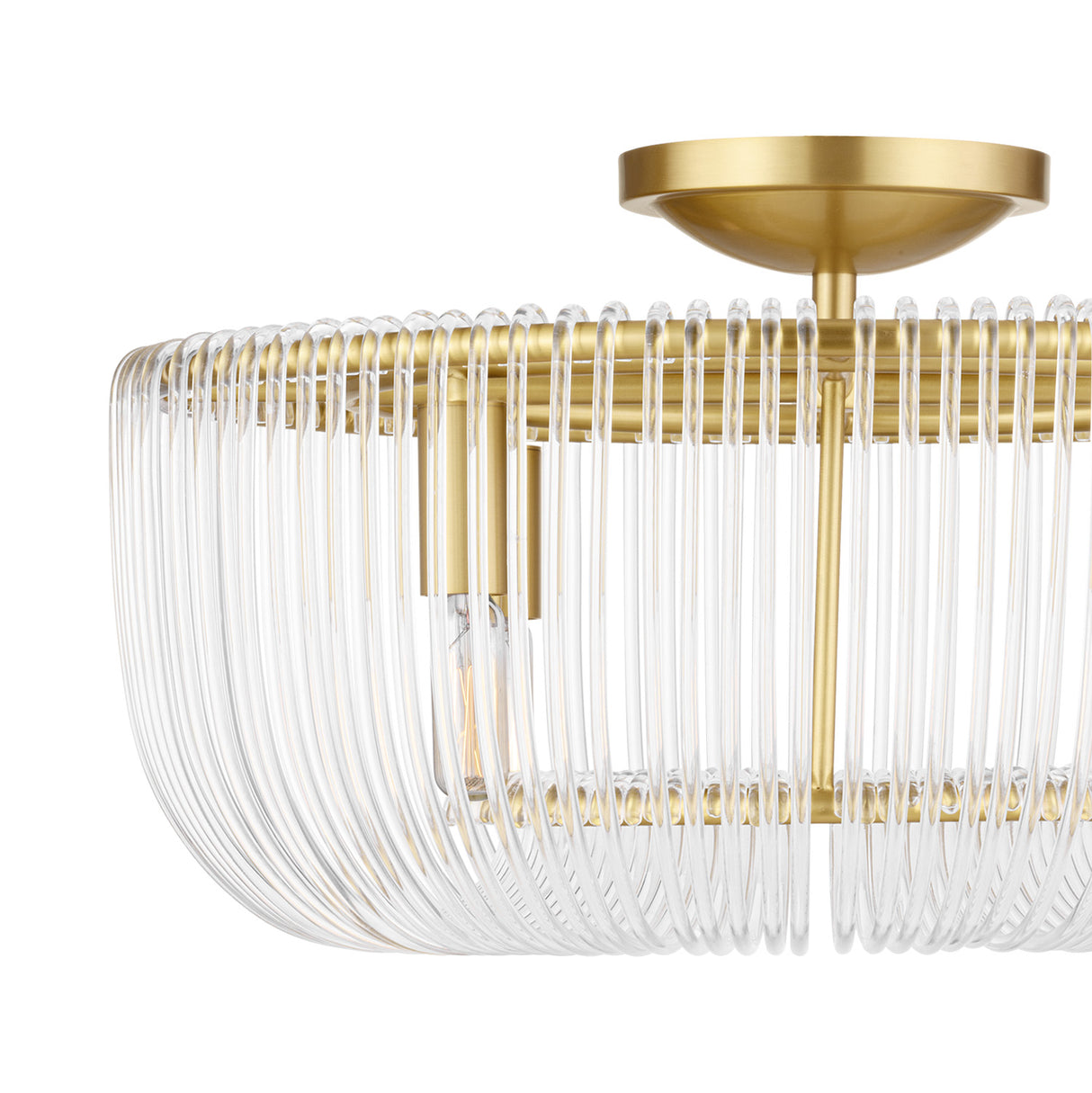 Amir Flush Mount 20", Modern Brass