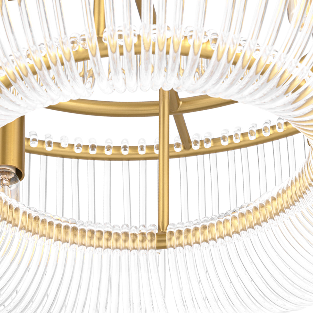 Amir Flush Mount 20", Modern Brass