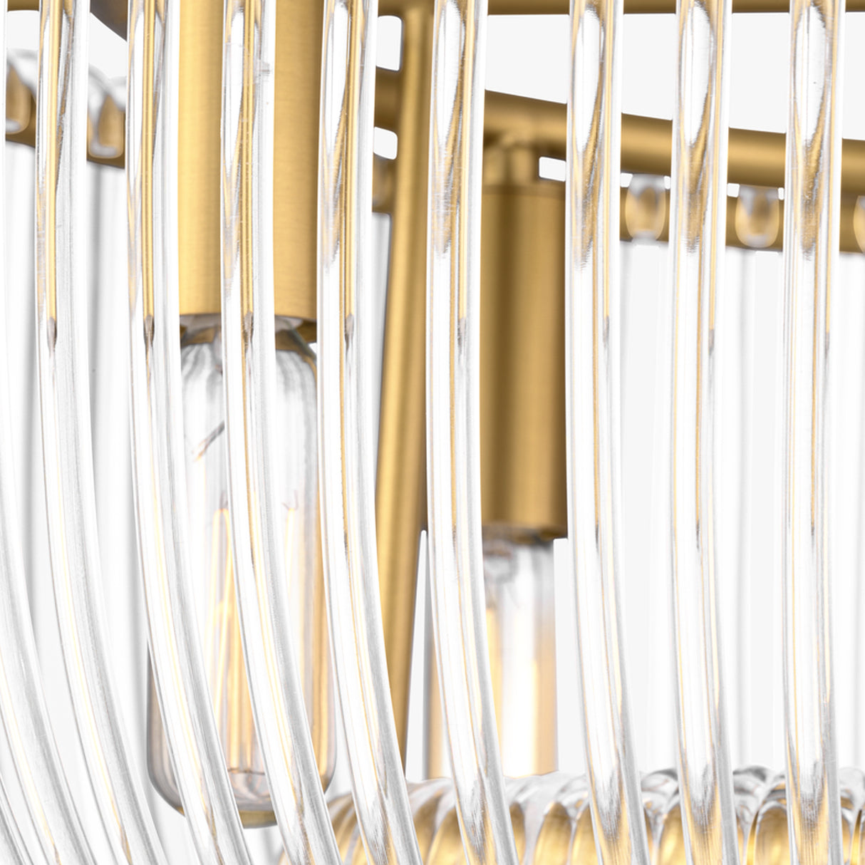 Amir Flush Mount 20", Modern Brass