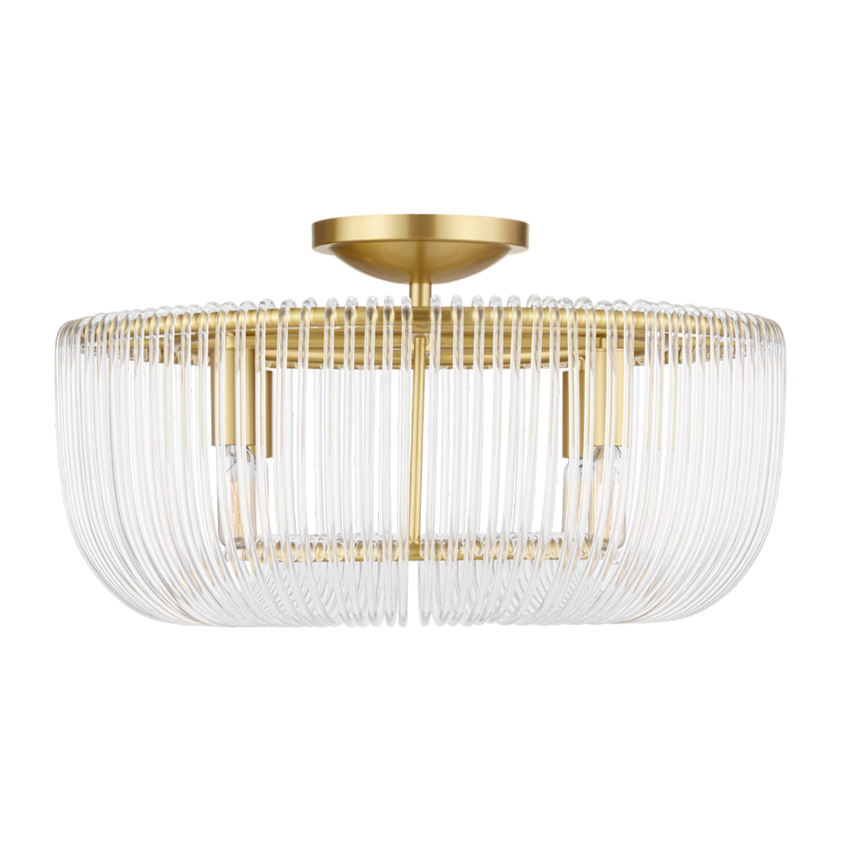Amir Flush Mount 20", Modern Brass