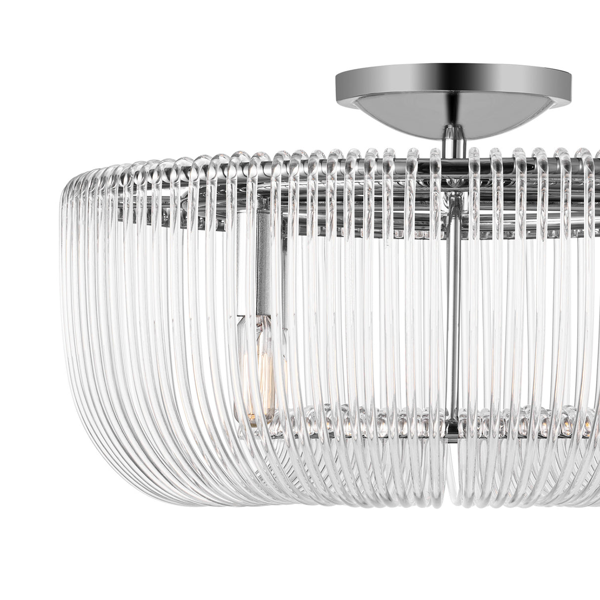 Amir Flush Mount 20", Polished Nickel