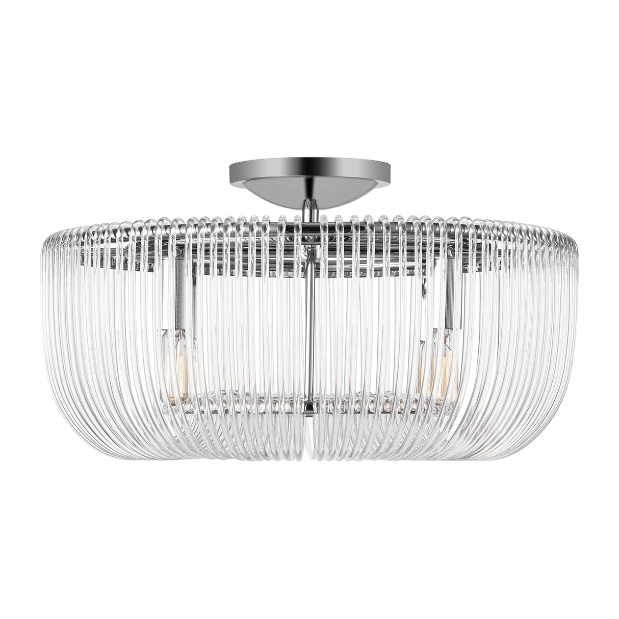 Amir Flush Mount 20", Polished Nickel