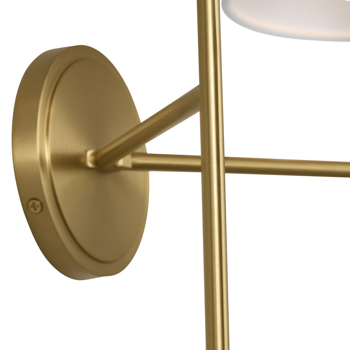 Bryson Double Wall Sconce 14", Modern Brass