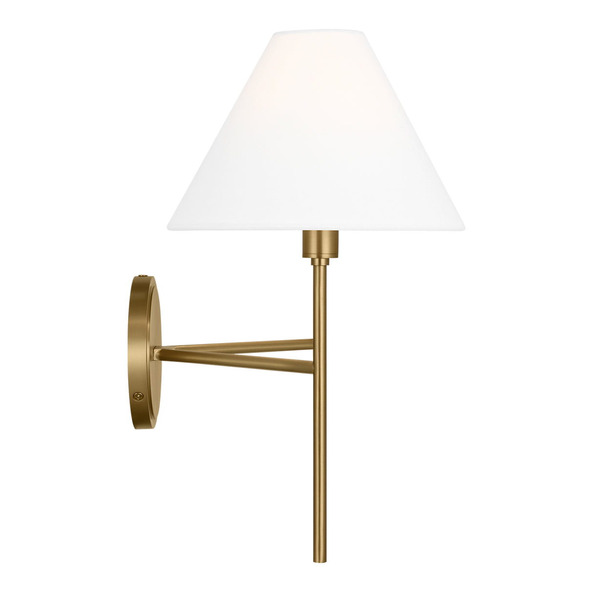 Bryson Double Wall Sconce 14", Modern Brass