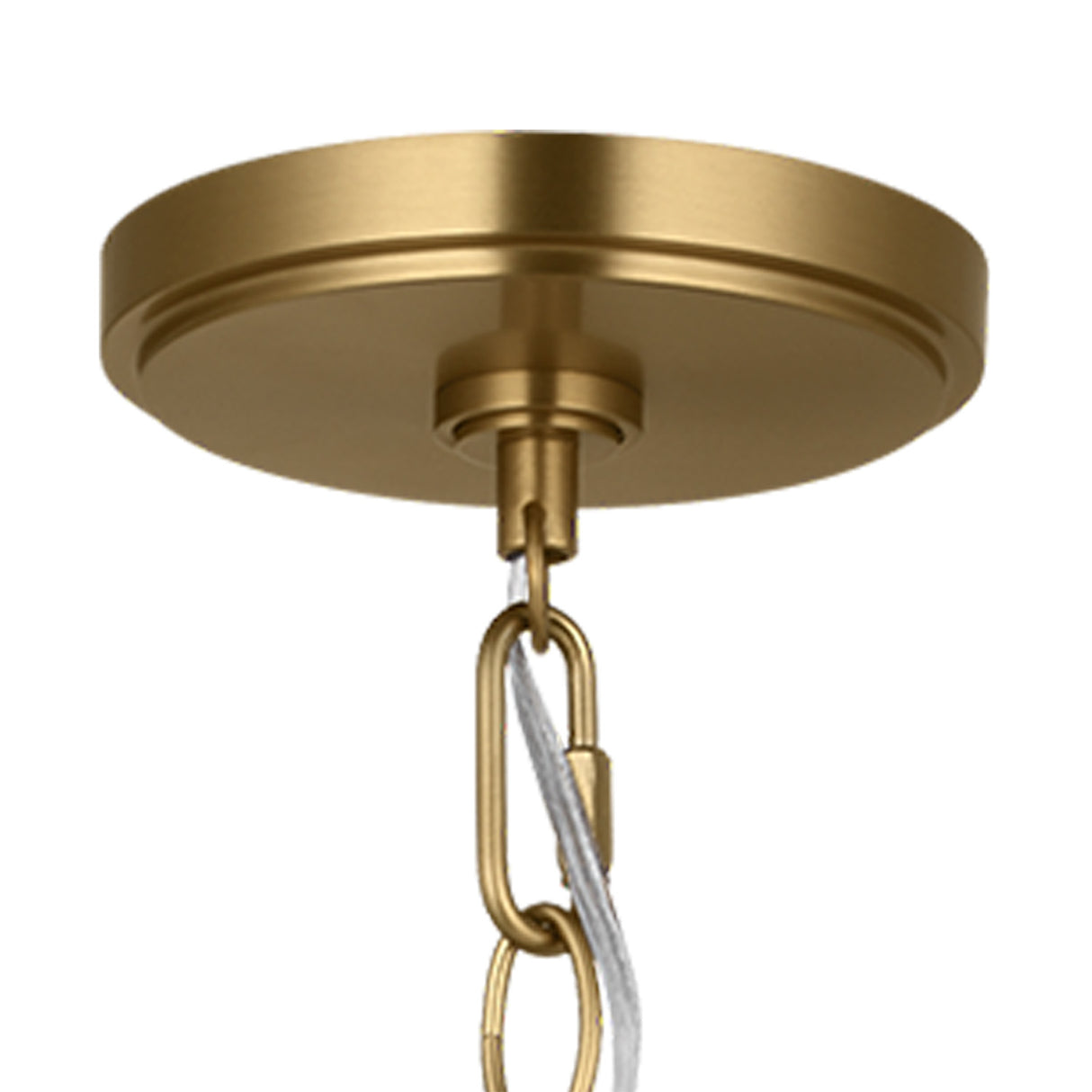 Bryson 6 Light Chandelier 36", Modern Brass