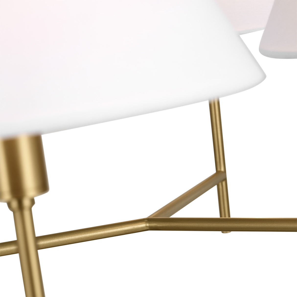 Bryson 6 Light Chandelier 48", Modern Brass