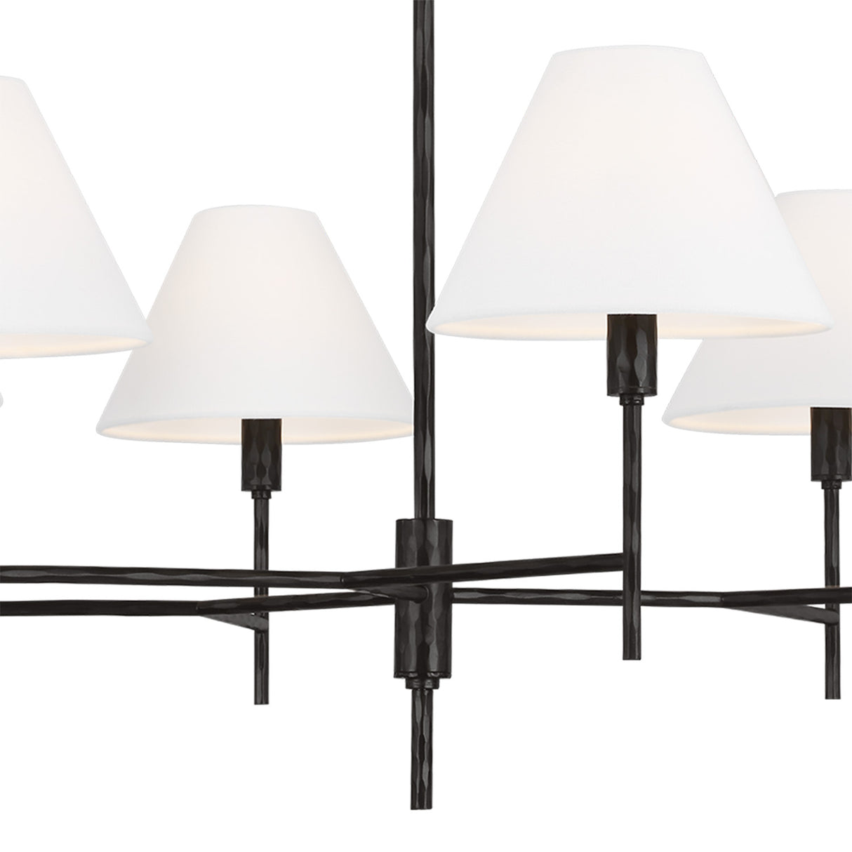 Bryson 6 Light Chandelier 36", Aged Iron