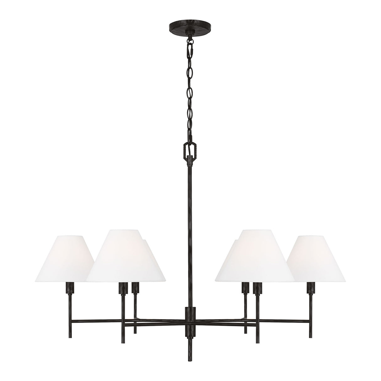 Bryson 6 Light Chandelier 36", Aged Iron