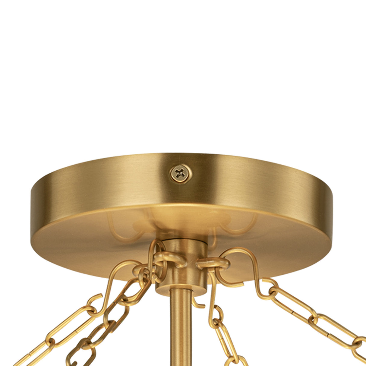 Ava Semi-Flush 18", Modern Brass