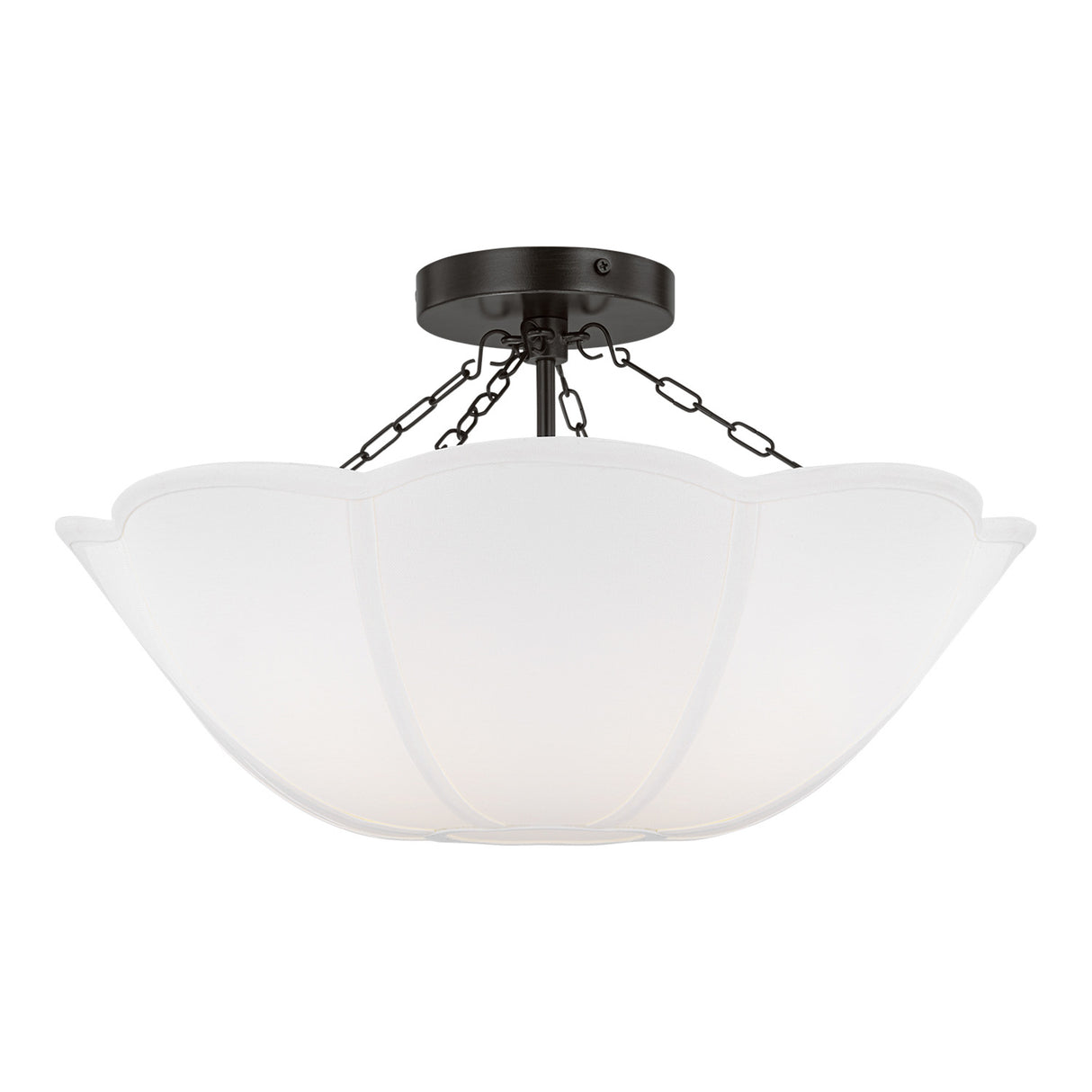 Ava Semi-Flush 18", Aged Iron