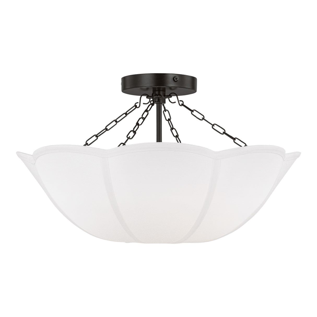 Ava Semi-Flush 18", Aged Iron