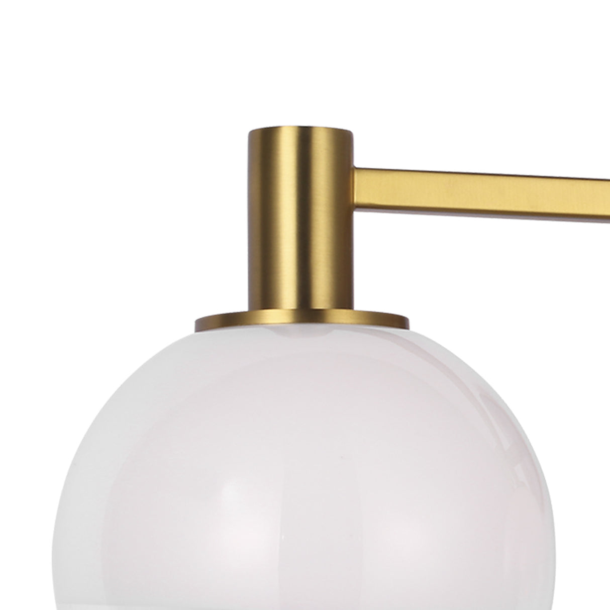 Merrick 3 Light Vanity, Modern Brass