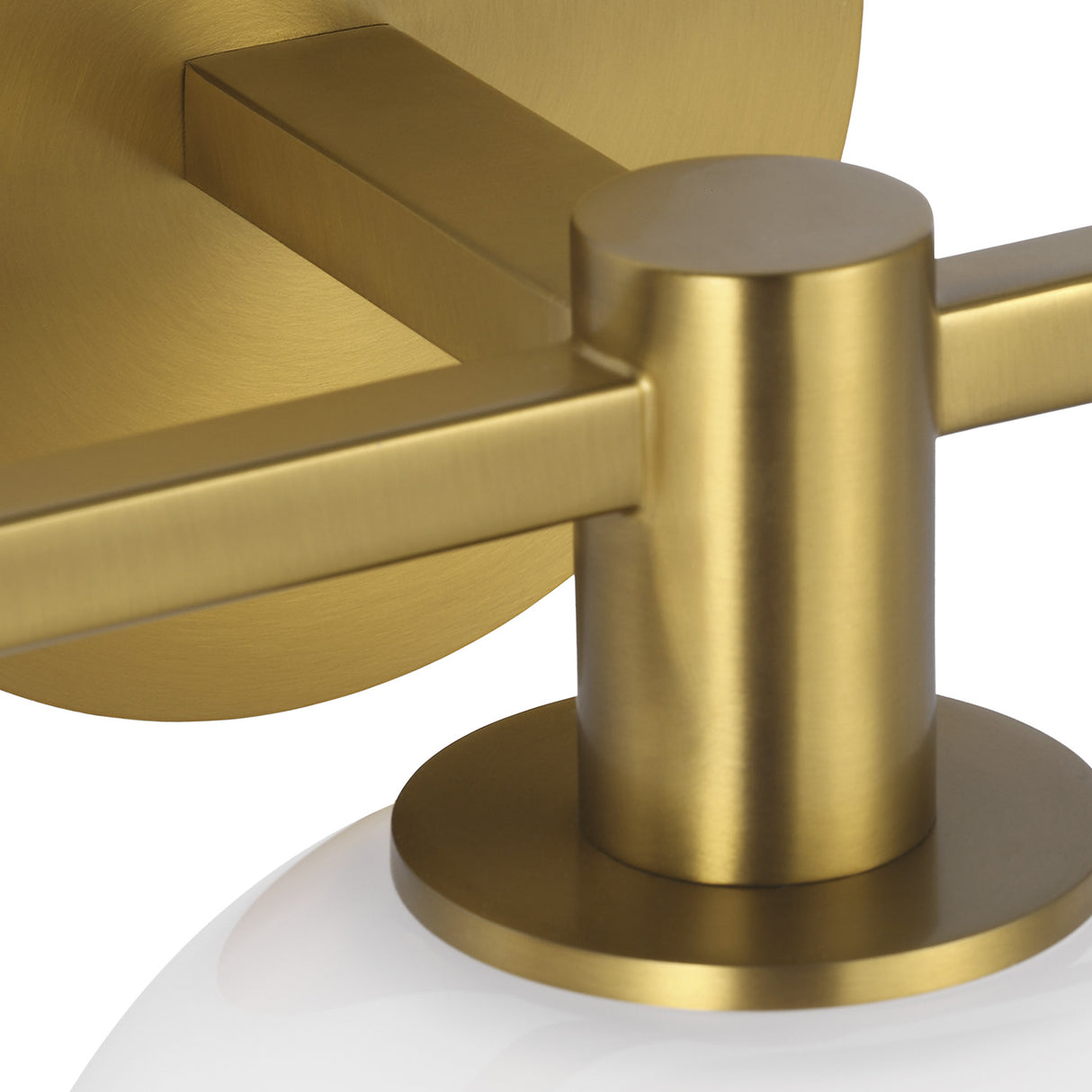 Merrick 3 Light Vanity, Modern Brass