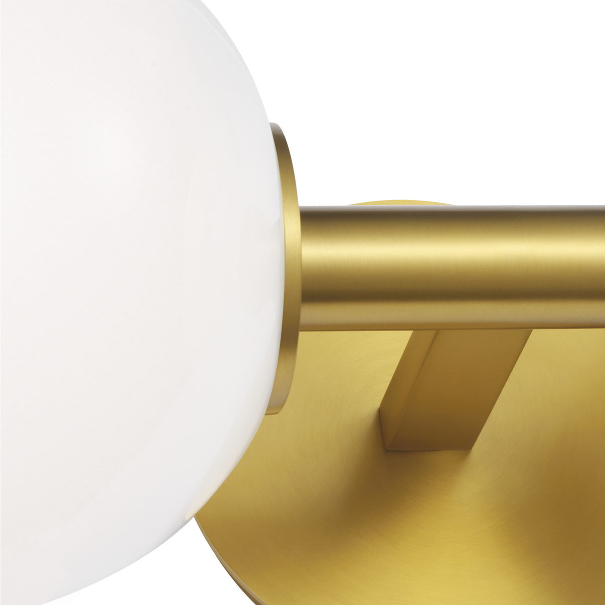 Merrick 2 Light Wall Sconce 15", Modern Brass