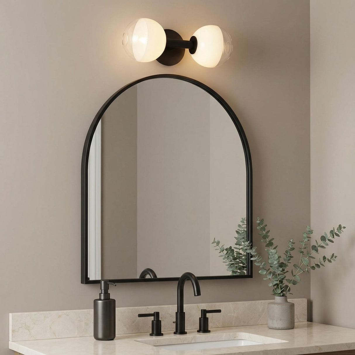 Merrick 2 Light Wall Sconce 15", Aged Iron