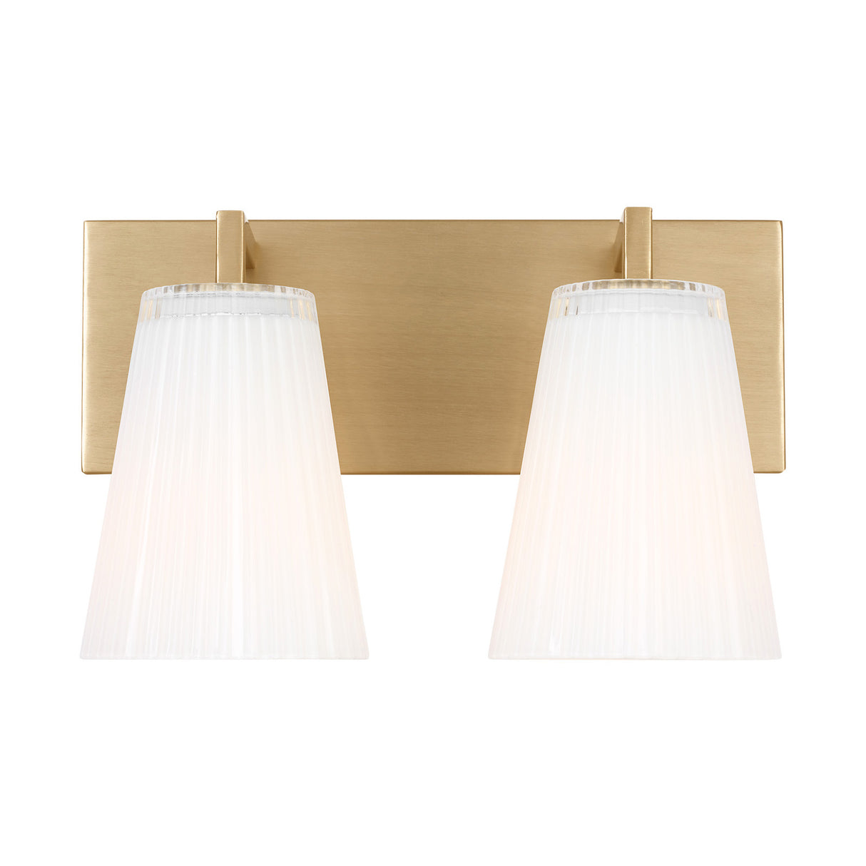 Margot 2 Light Vanity, Satin Brass