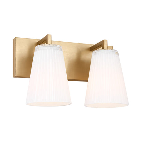 Margot 2 Light Vanity, Satin Brass
