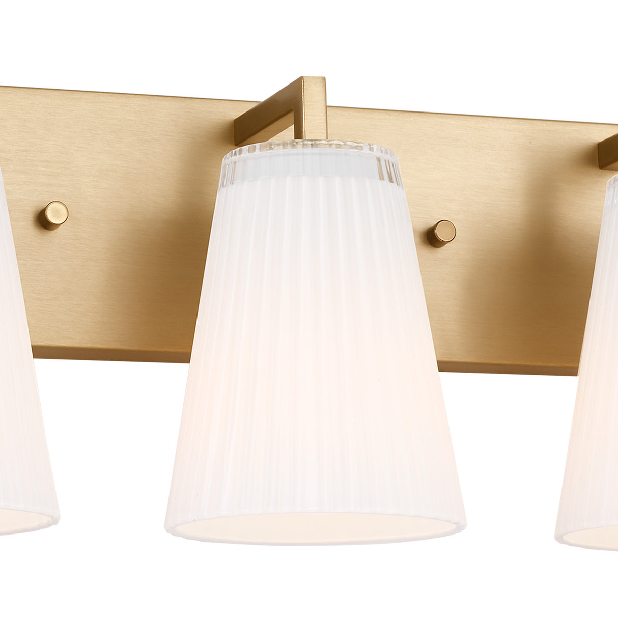 Margot 3 Light Vanity, Satin Brass