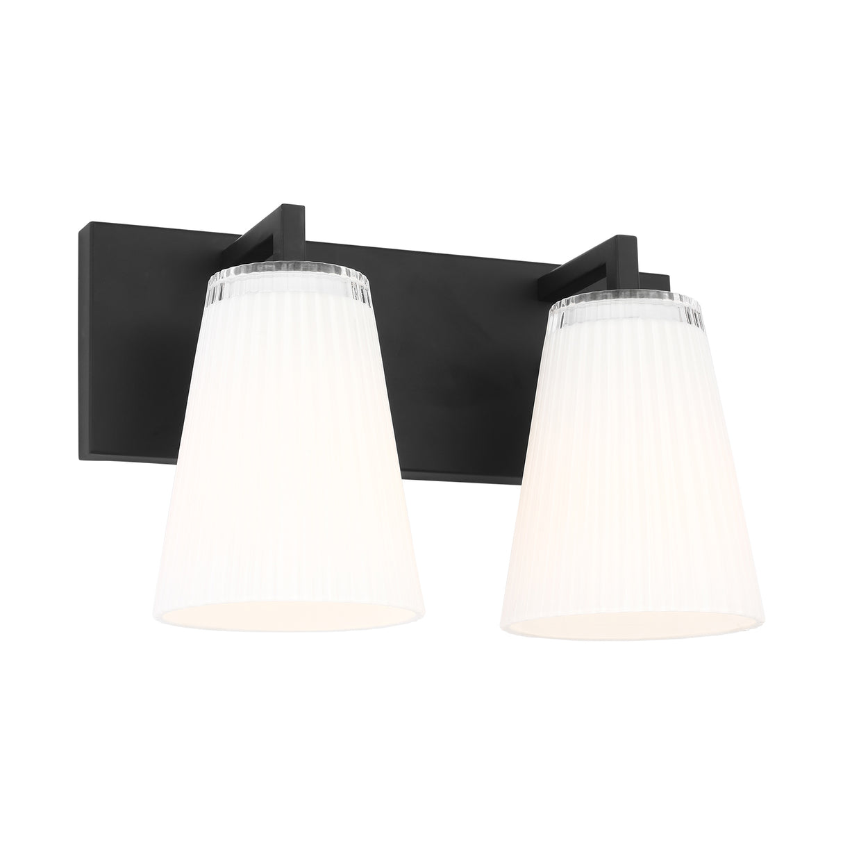Margot 2 Light Vanity, Matte Black