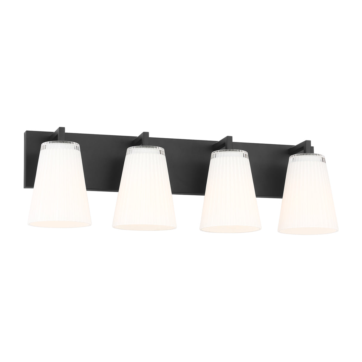 Margot 4 Light Vanity, Matte Black