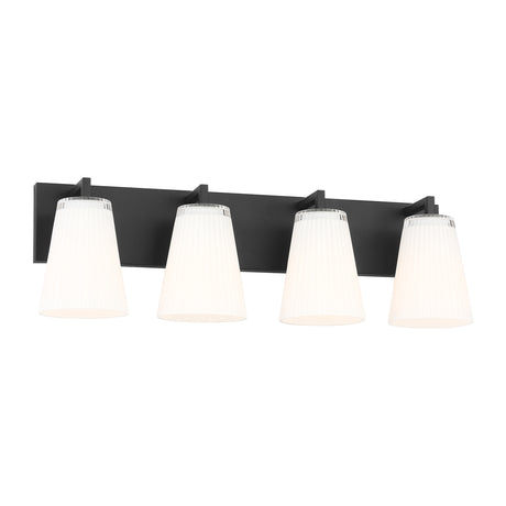 Margot 4 Light Vanity, Matte Black
