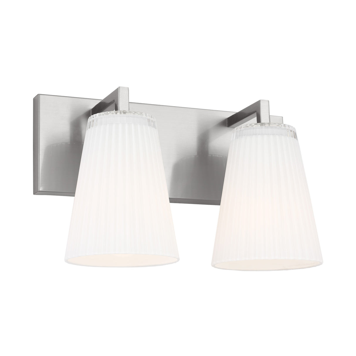 Margot 2 Light Vanity, Brushed Nickel