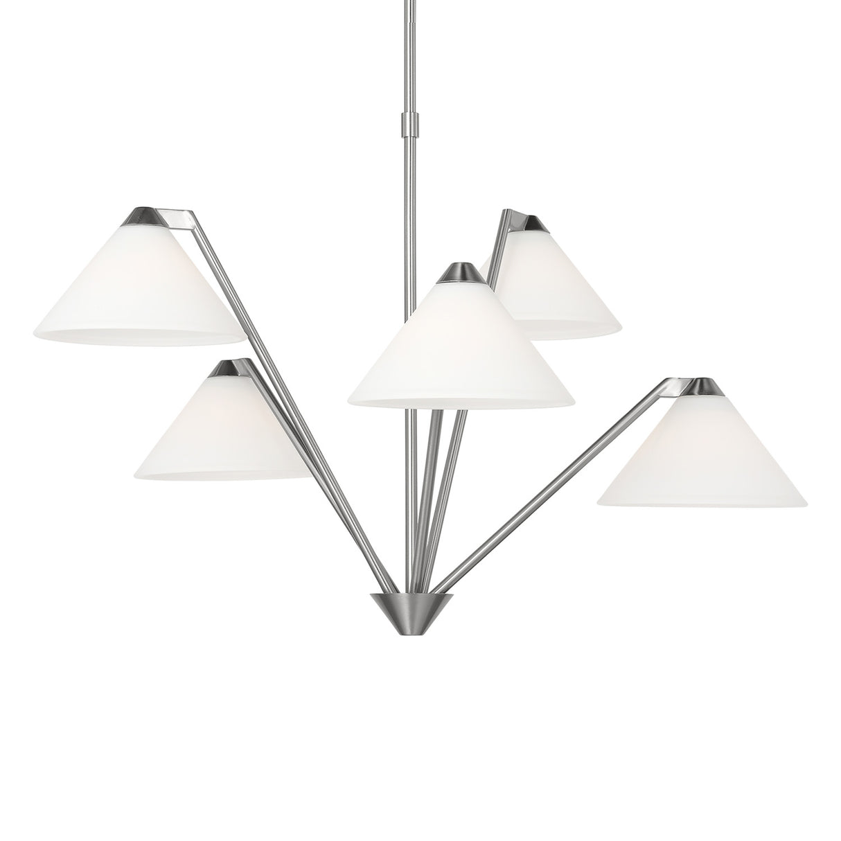 Odalyn 5 Light Chandelier 31", Brushed Nickel