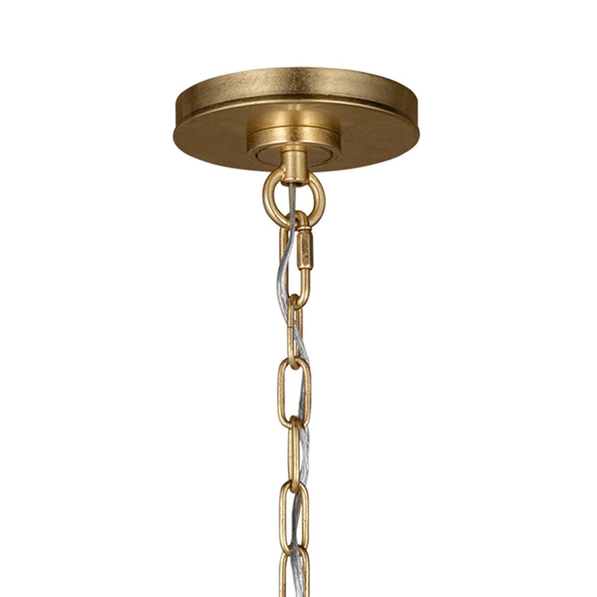 Gael Medium Pendant 22", Gilded Brass