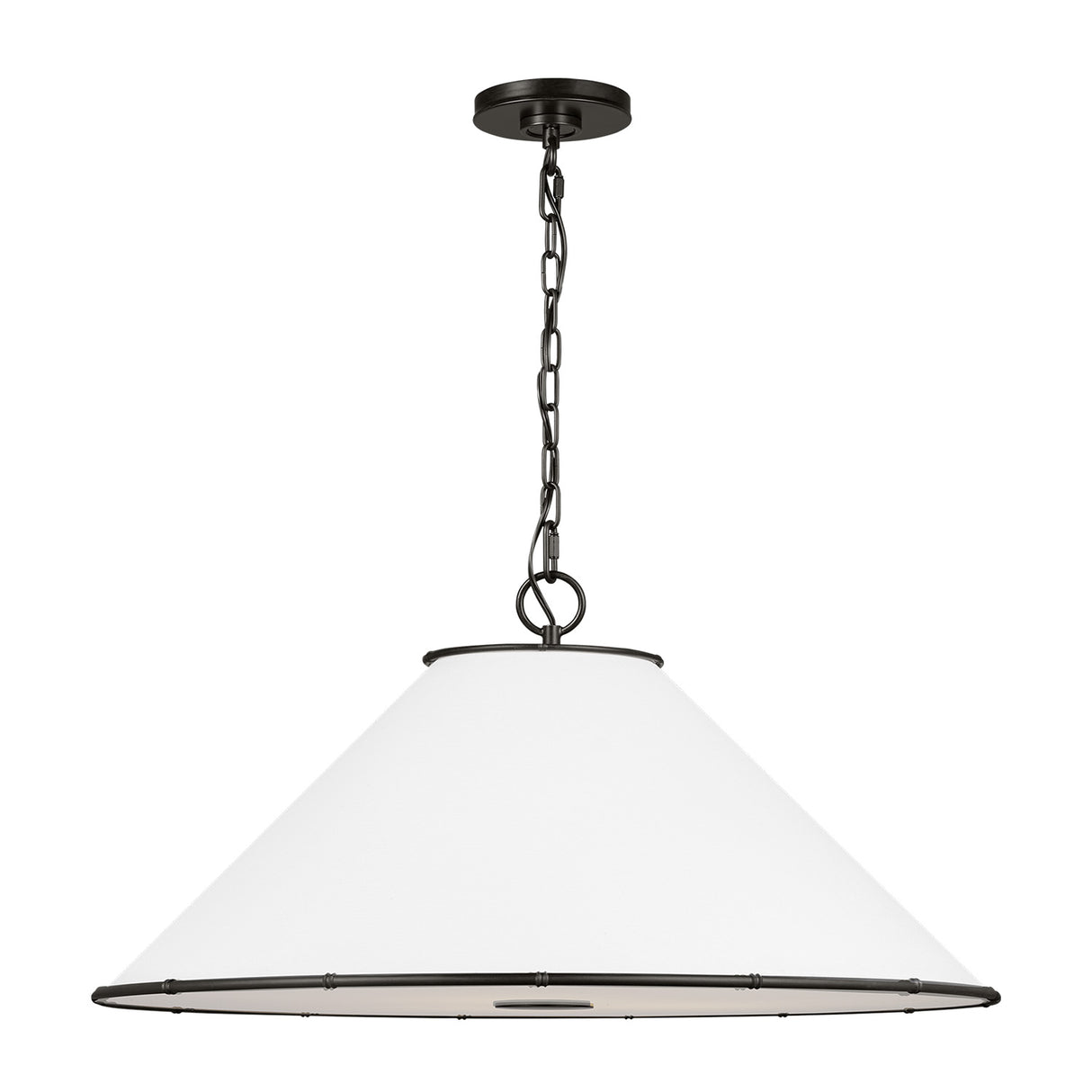 Gael Large Pendant 28", Aged Iron