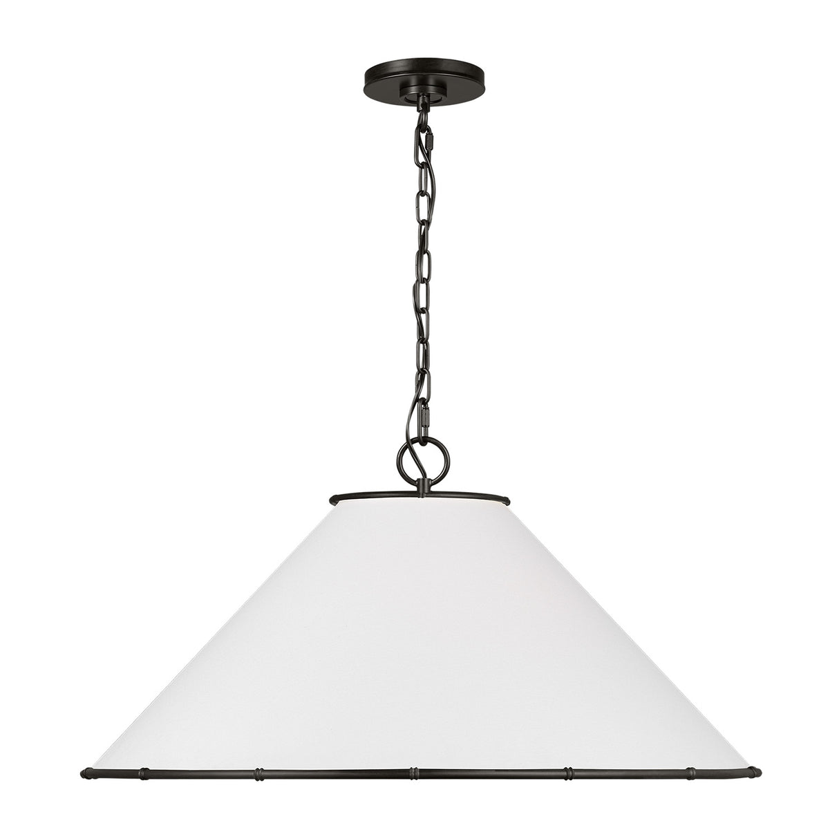Gael Large Pendant 28", Aged Iron
