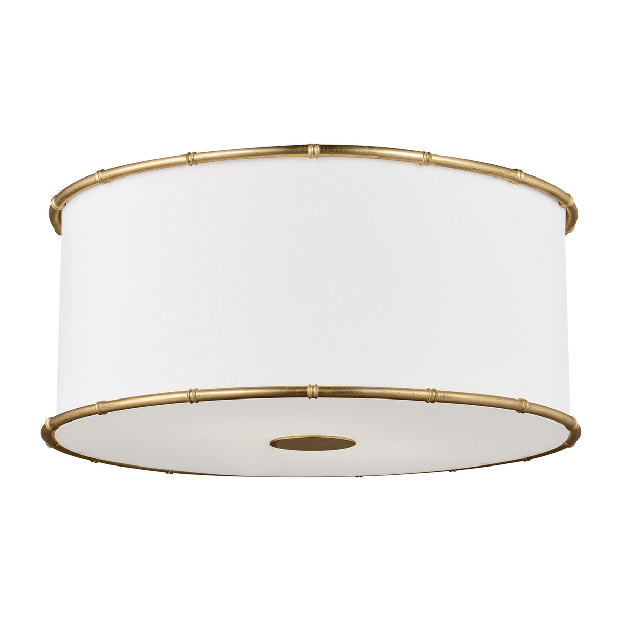 Gael Flush Mount 19", Gilded Brass