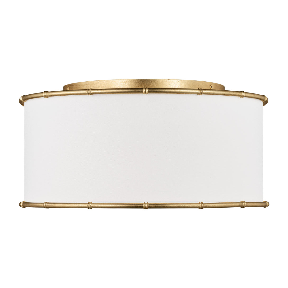 Gael Flush Mount 19", Gilded Brass