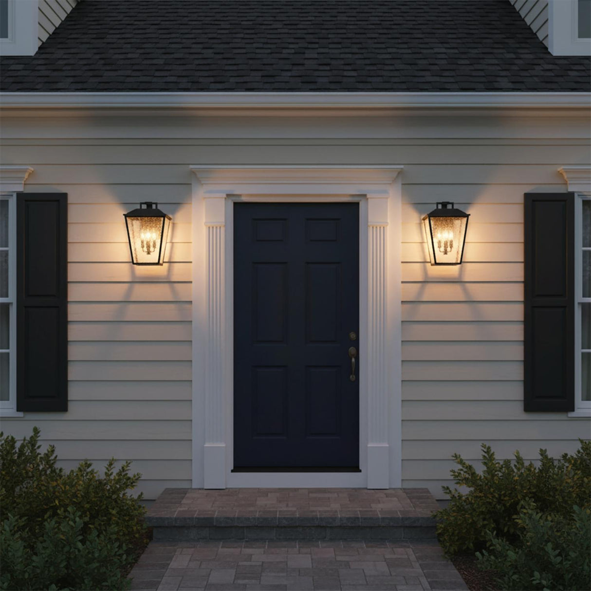 Harrison Outdoor Large Wall Light 16", Textured Black
