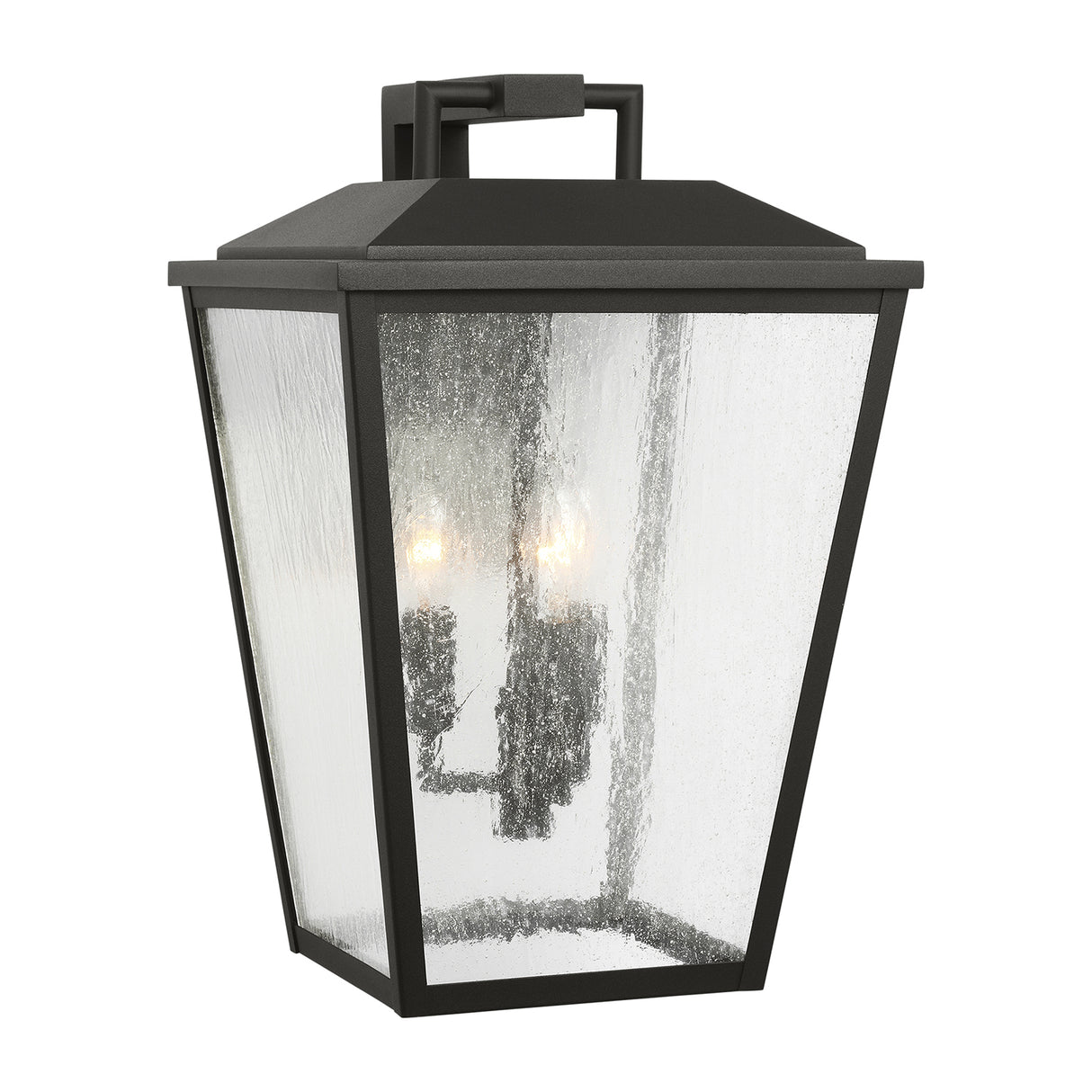 Harrison Outdoor Large Wall Light 16", Textured Black