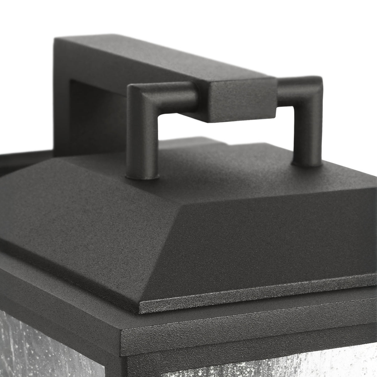 Harrison Outdoor Large Wall Light 16", Textured Black
