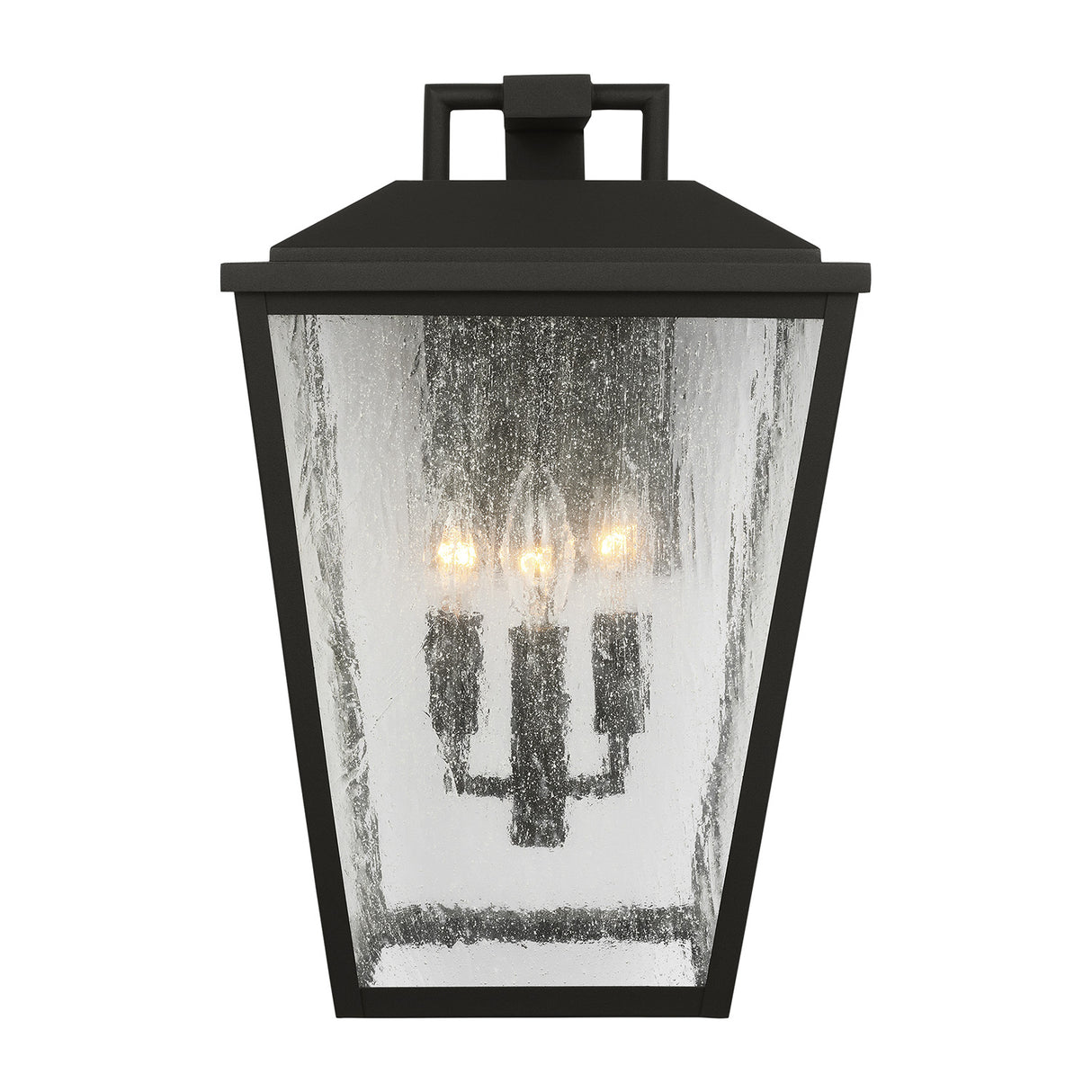 Harrison Outdoor Large Wall Light 16", Textured Black