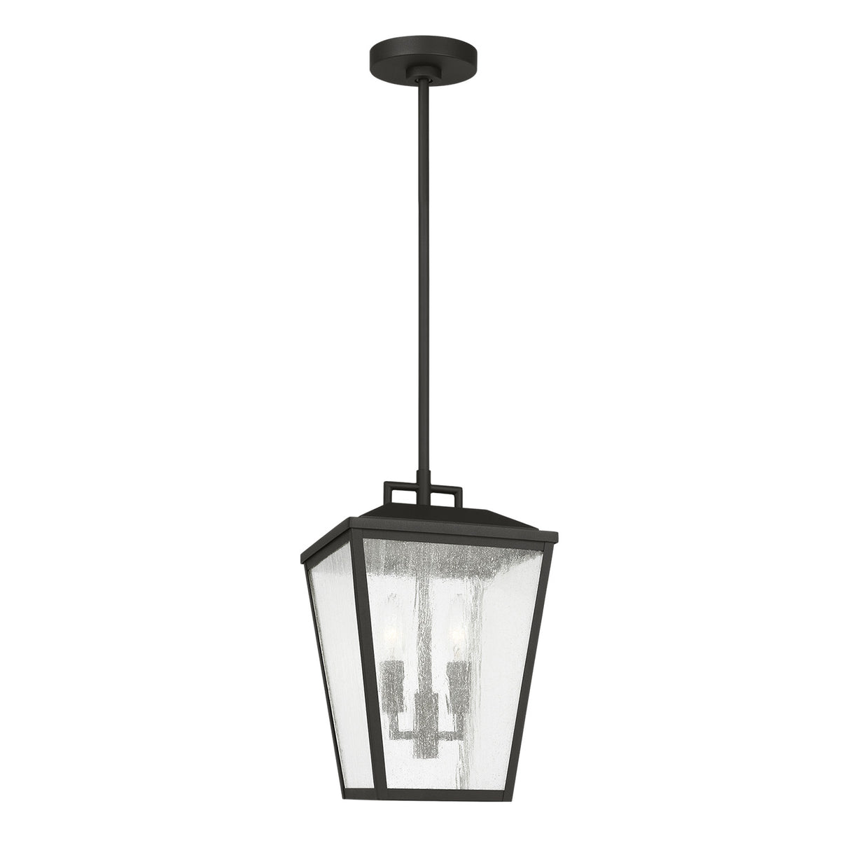 Harrison Outdoor Hanging Light, Textured Black