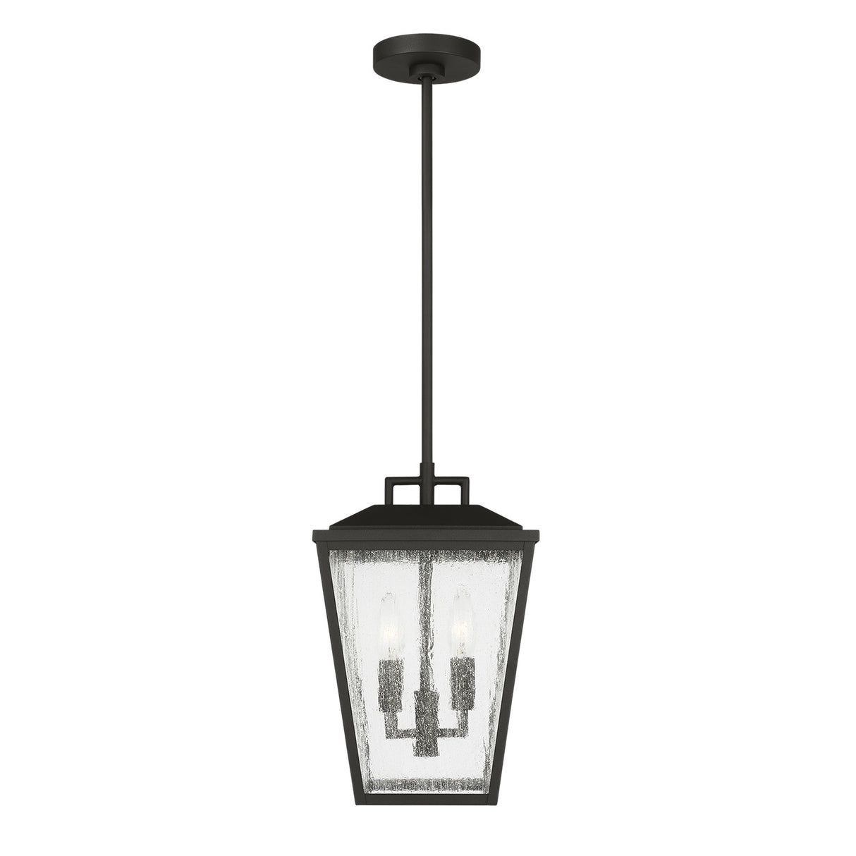 Harrison Outdoor Hanging Light, Textured Black