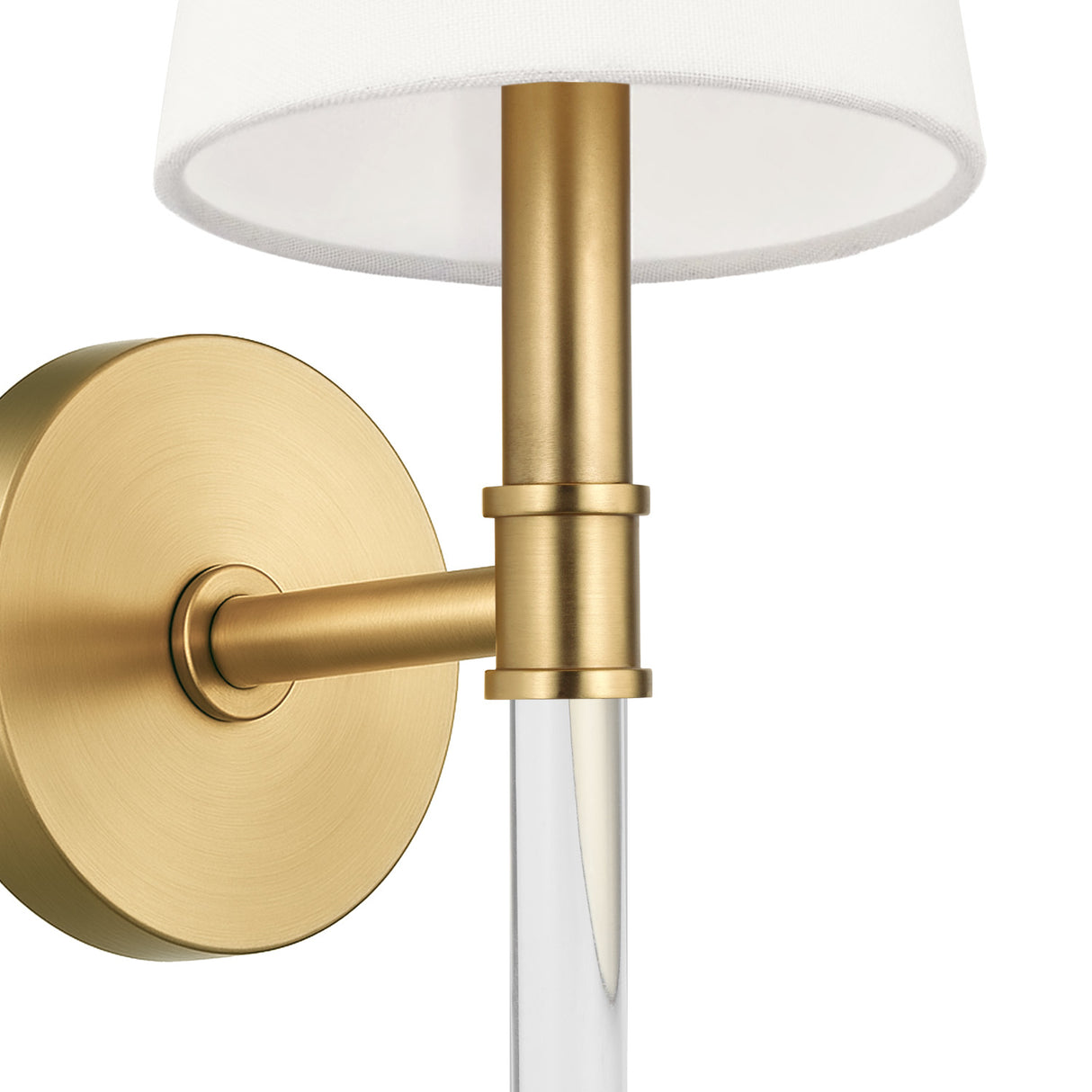 Audrey Wall Sconce 19", Modern Brass