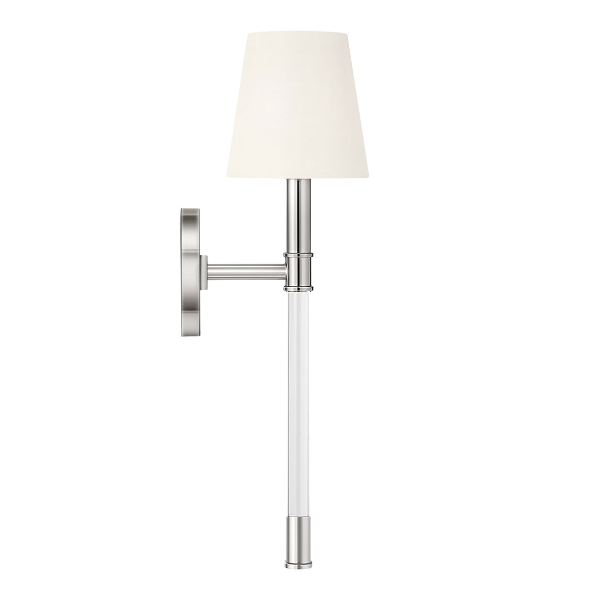 Audrey Wall Sconce 19", Polished Nickel