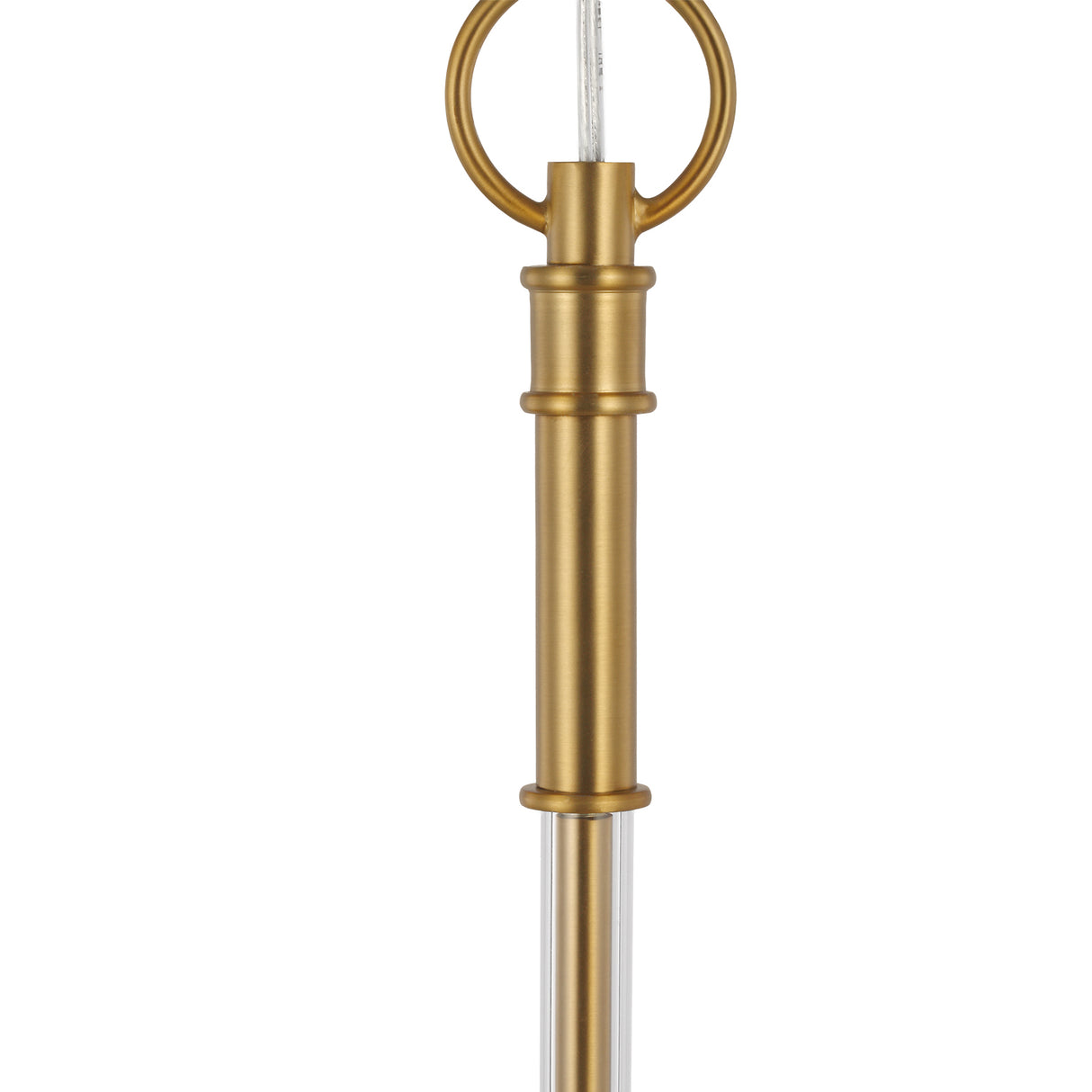 Audrey 5 Light Chandelier 32", Modern Brass