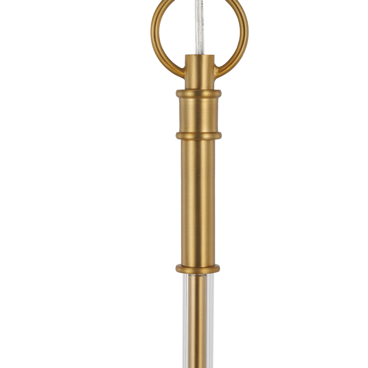Audrey 6 Light Chandelier 42", Modern Brass