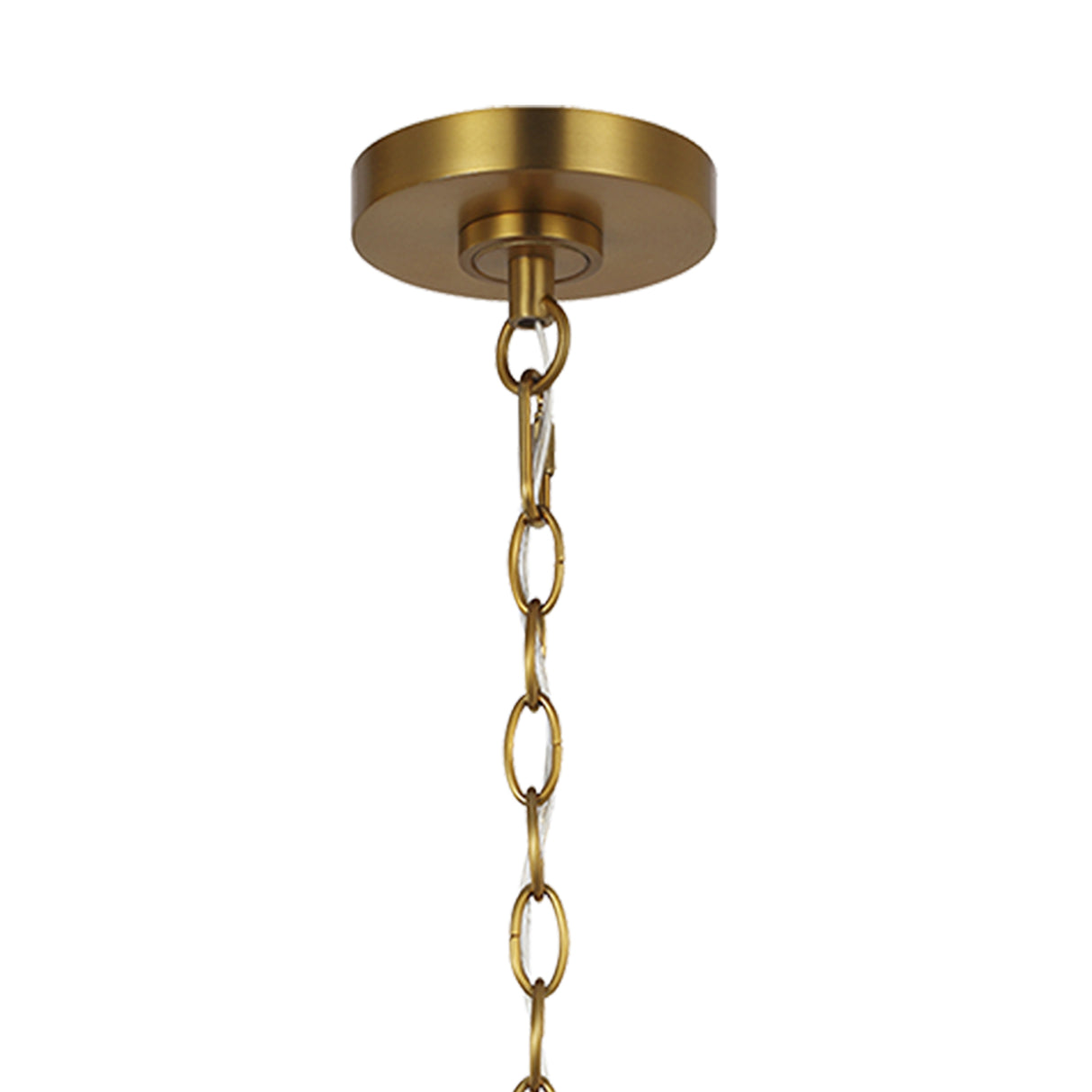 Audrey 6 Light Chandelier 42", Modern Brass
