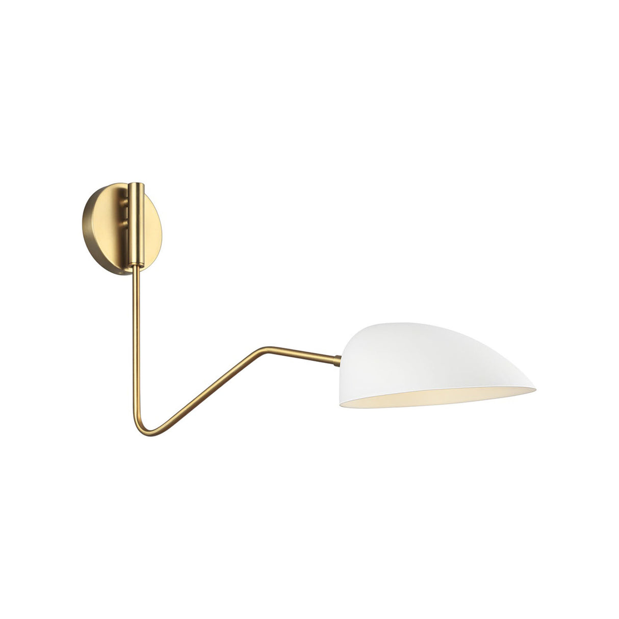 Camden Adjustable Wall Sconce, Matte White