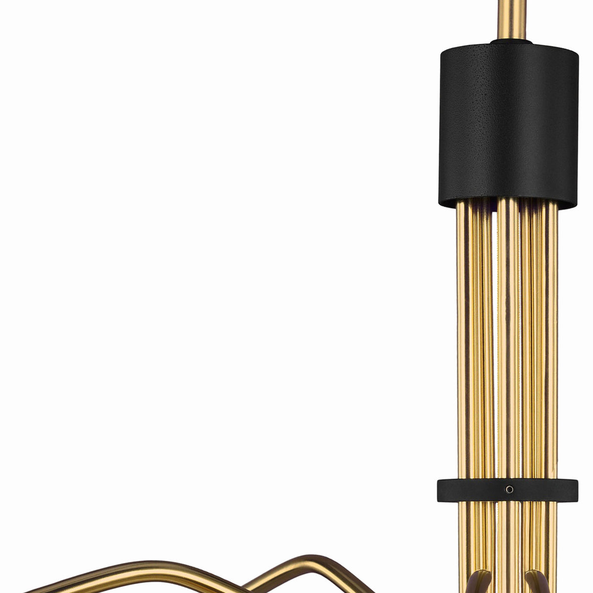 Camden 5 Light Chandelier 48", Matte Black