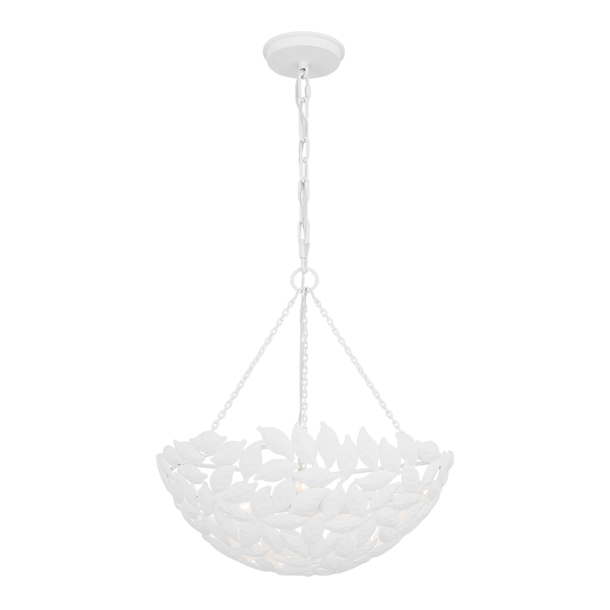Floren Small Pendant 16", Textured White