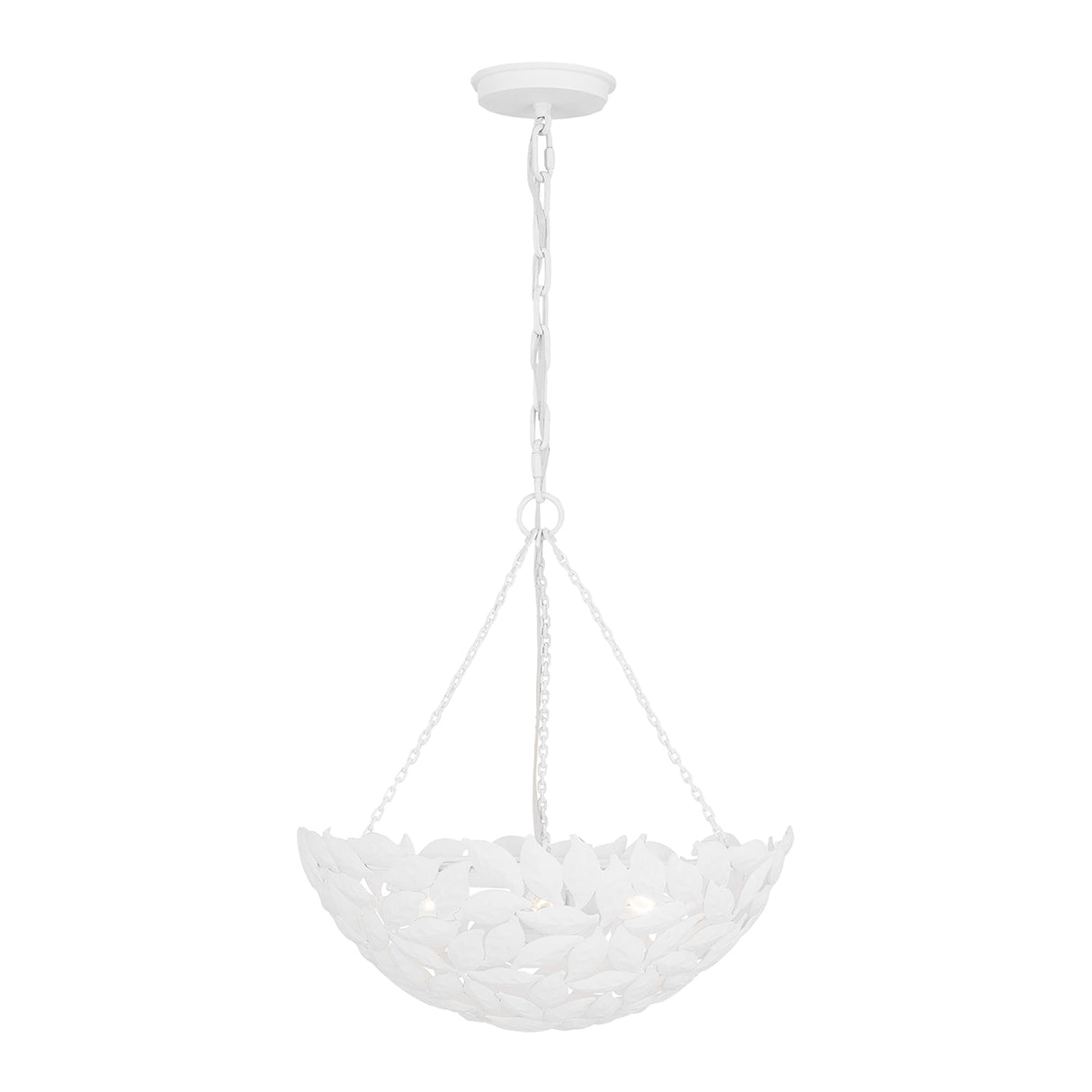 Floren Small Pendant 16", Textured White